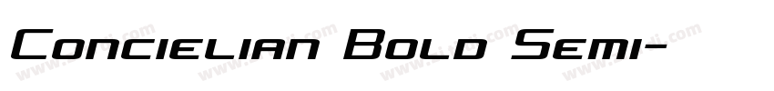 Concielian Bold Semi字体转换